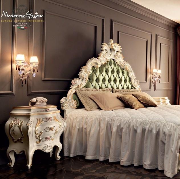 Modenese Gastone Прикроватная тумбочка из лакированной древесины с ящиками Villa venezia 11204 - Вид №1