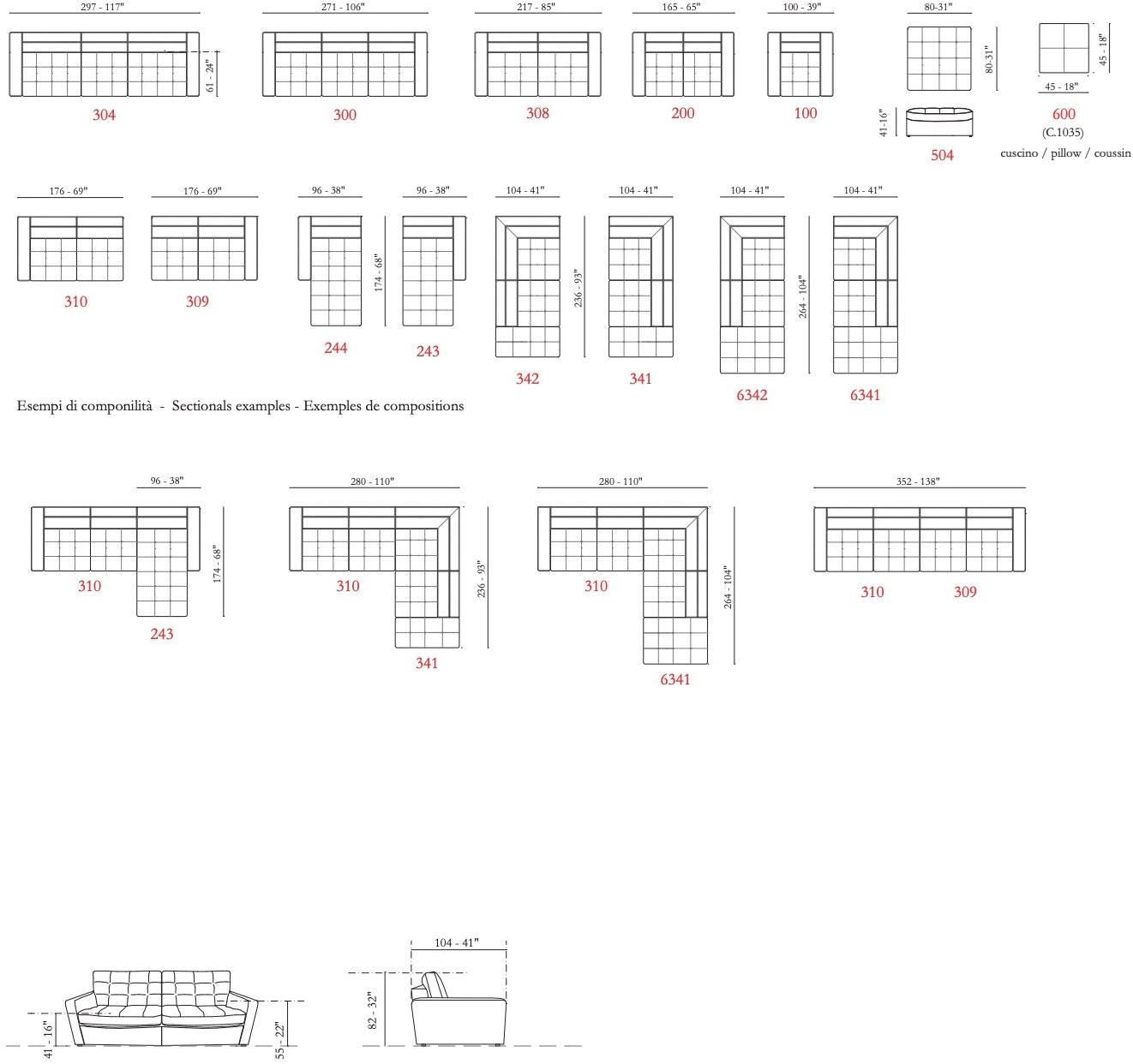 Max Divani Стеганый модульный диван из нубука sun-id-1470107 - Вид №7