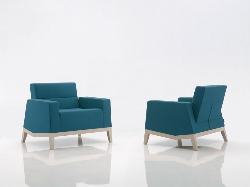 Billiani Кресло с обивкой из ткани с подлокотниками Inka wood sun-id-1355853 - Вид №1