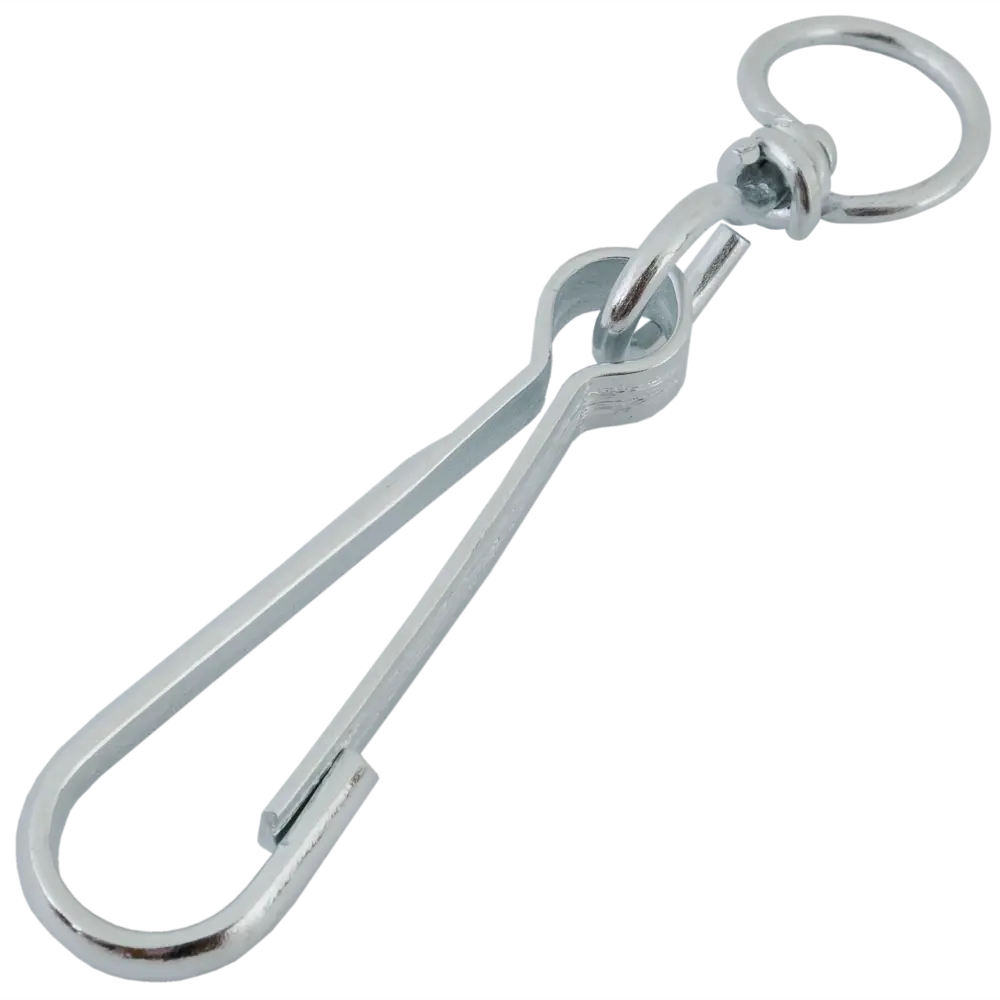 Карабин с вертлюгом тип А, оцинкованный, 80 мм НЕВСКИЙ КРЕПЕЖ STLM-2171253