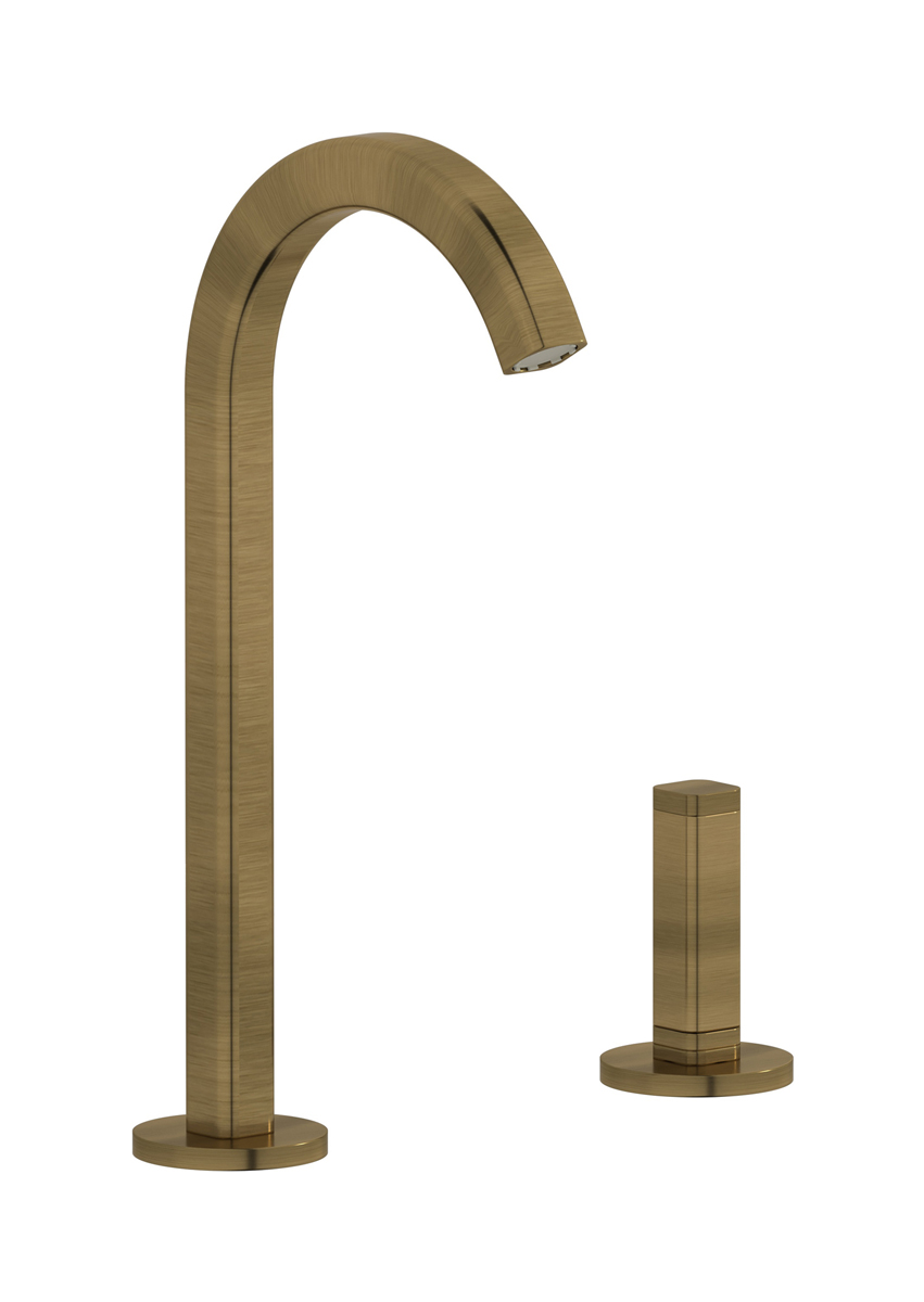 Смеситель для раковины на 2 отверстия WE ARE IB ei394mb_1 Modern Bronze Elio