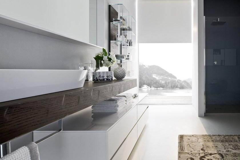 Ideagroup Лаковая тумба под умывальник из дуба Nyù sun-id-1367293 - Вид №2