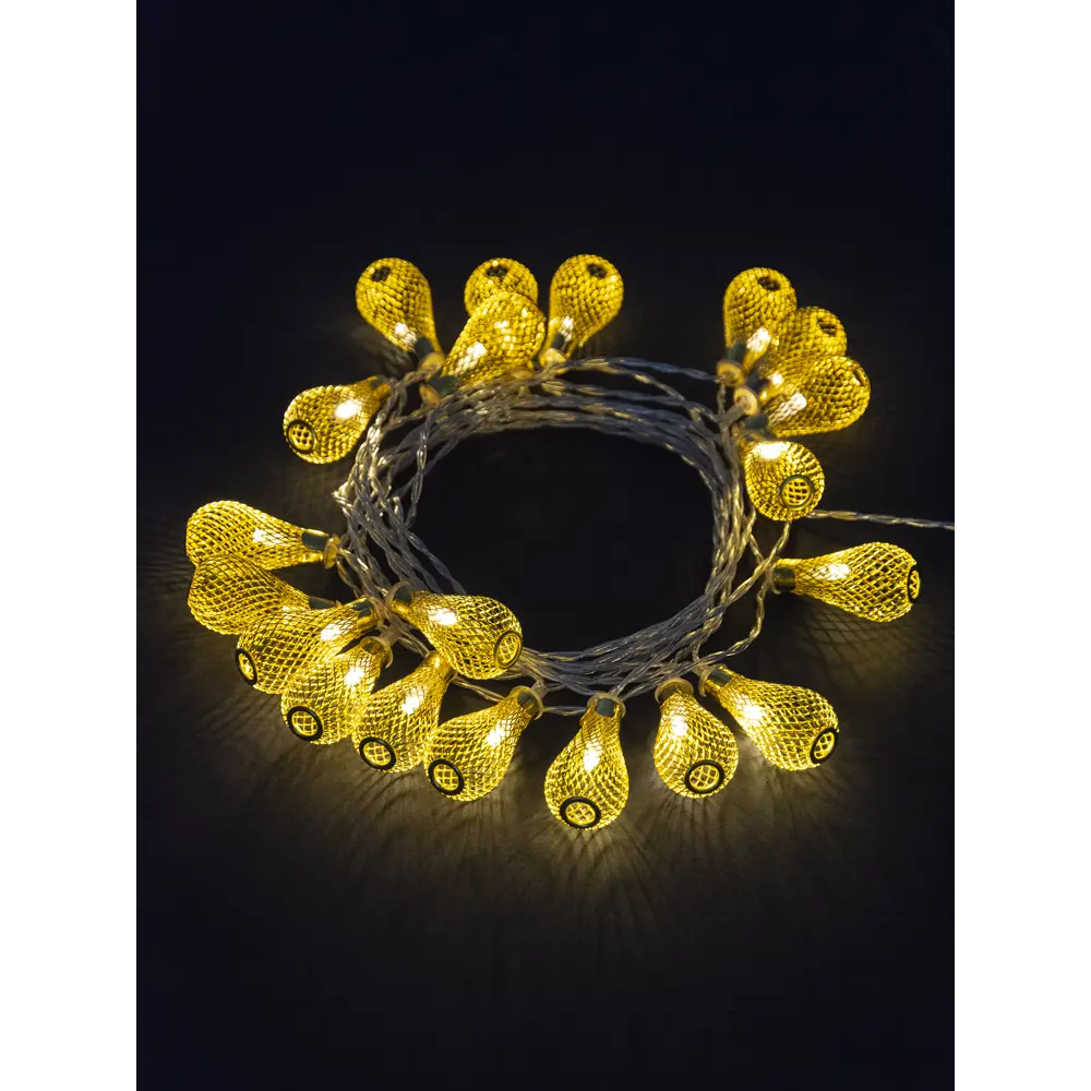 Гирлянда светодиодная бусины TDM Electric на солнечных батареях 6 м STLM-2040866