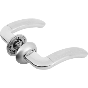 Дверные ручки LD-26 без запирания цвет матовый хром 85612395 STLM-2000898