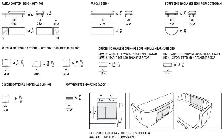 Minotti Кожаный диван Torii sun-id-1346202 - Вид №8