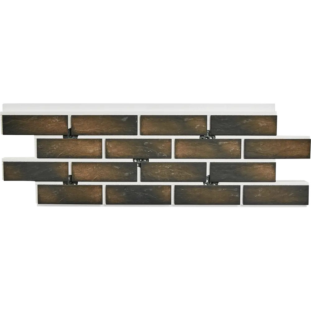 Термопанель рядовая Мосстрой-31 Brick House коричневый 118x41x5 см STLM-2061754