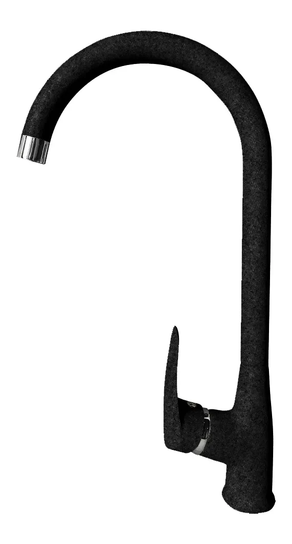 Кухонный смеситель Z-3424 черный GranFest QUARZ