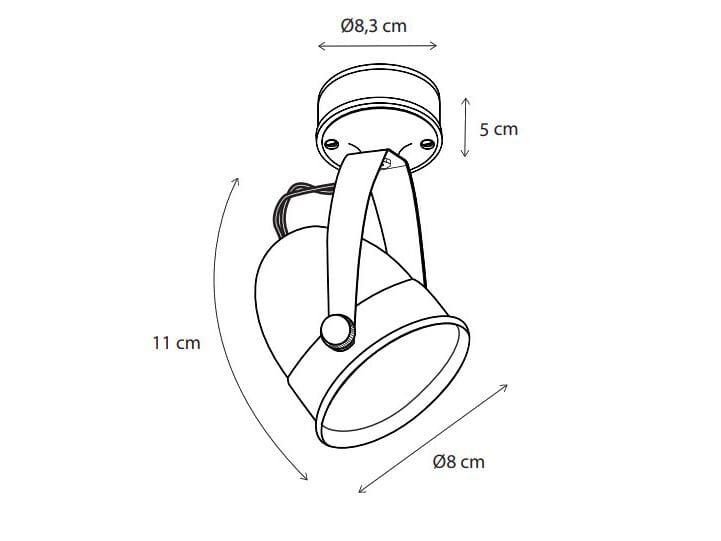 Регулируемый потолочный латунный прожектор Authentage Lighting Comète ARCH-00038795 - Вид №4