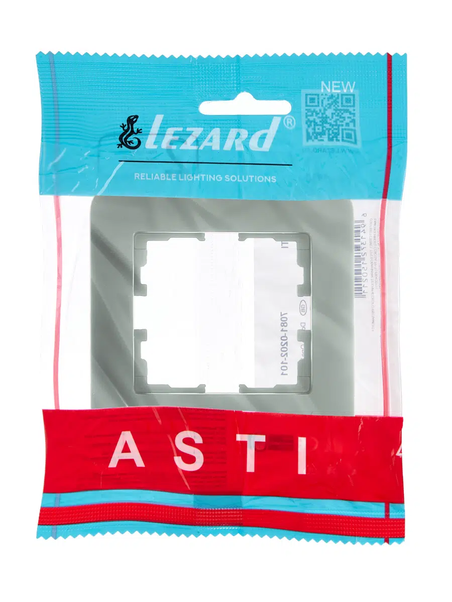 ASTI Рамка 1-ая горизонтальная б/вст платина LEZARD 7081-3500-146 - Вид №3