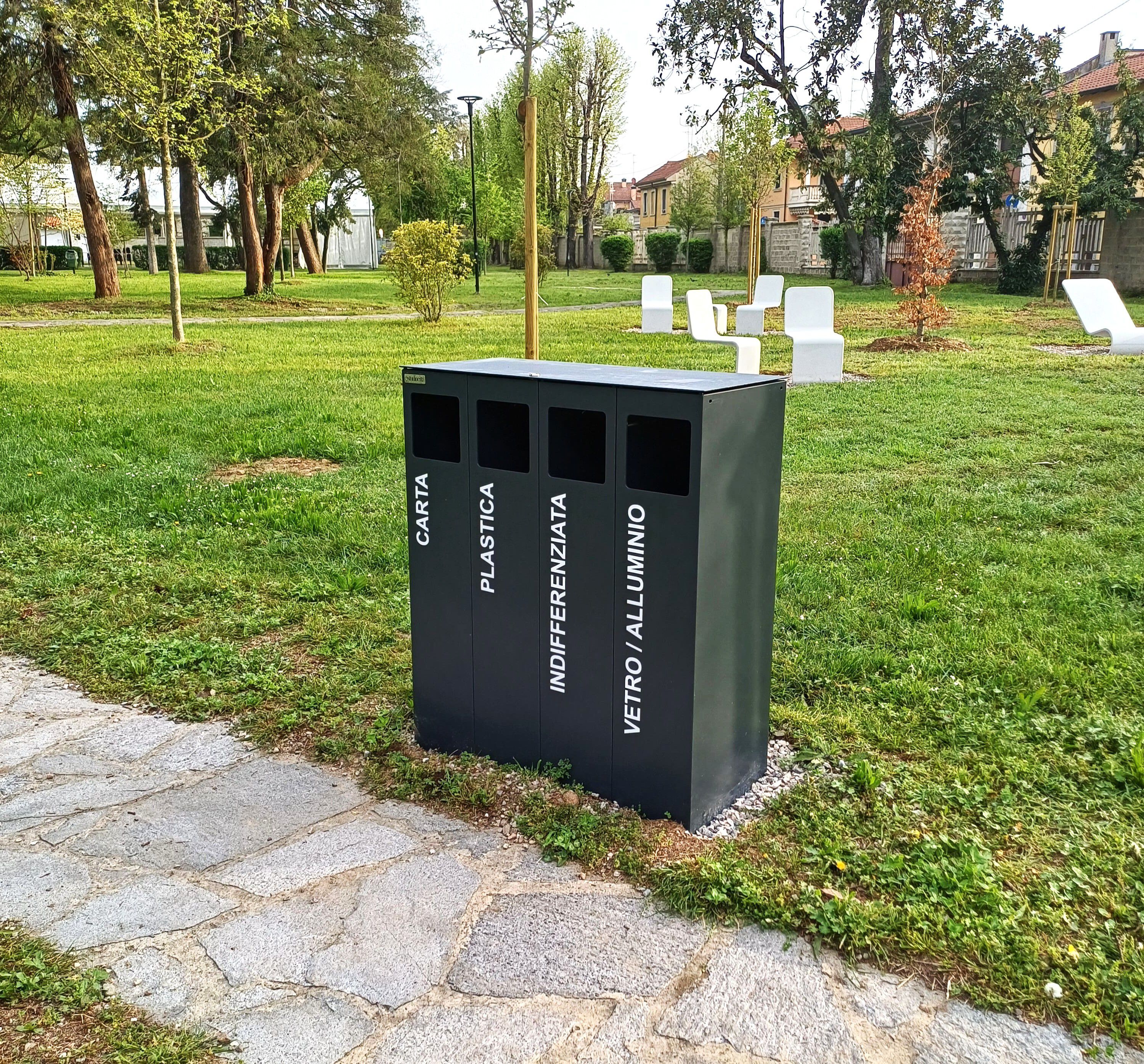 Стальная корзина для мусора для утилизации отходов Studio Città ECO BIN CITY ARCH-00042272 - Вид №2