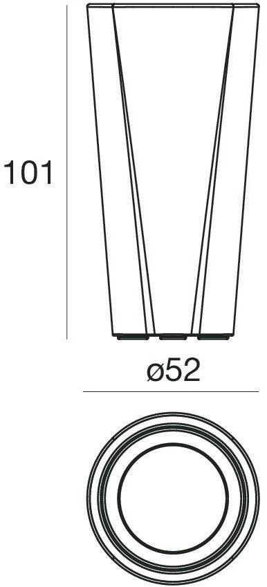 Linea Light Group Садовая ваза / торшер для улицы из полиэтилена sun-id-1426496 - Вид №3