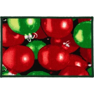 Коврик Новогодние шары 40x60 см нейлон цвет мультиколор 83704053 STLM-2192383