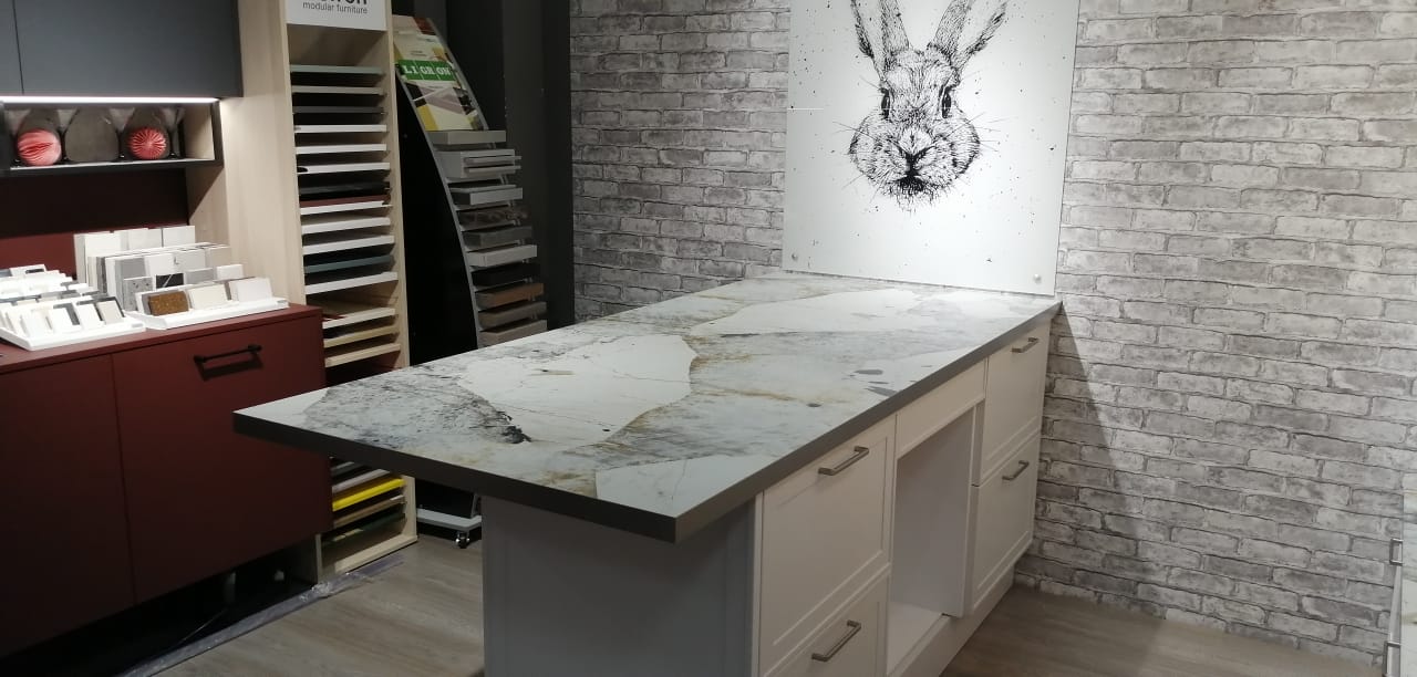 Столешницы для кухни - Люкс стоун LIGRON LIST416 2450 - Вид №14