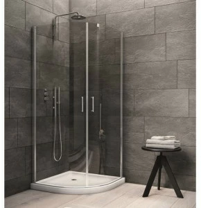 INDA® Полукруглая стеклянная душевая кабина с распашной дверцей Claire design B586…0