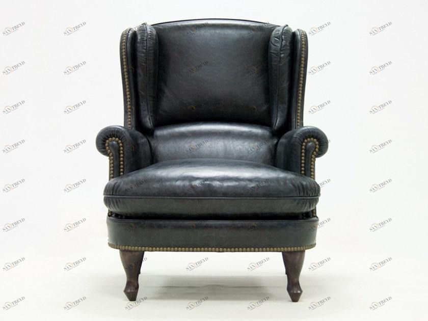 CREARTE COLLECTIONS Кожаное кресло Bergere с подлокотниками Chelsea crearte 57