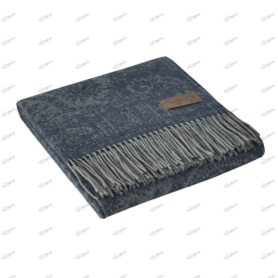 Плед Magnolia 4000, 130х180 см, темно-синий MARZOTTO MAGNOLIA4000