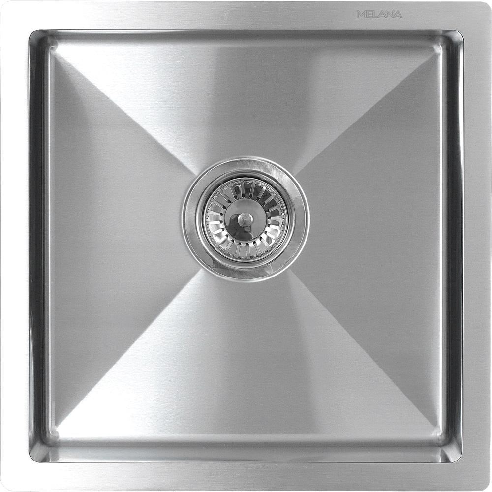 Мойка R4444H MELANA ProfLine 3,0/200 САТИН врезная квадратная MLN-R4444H