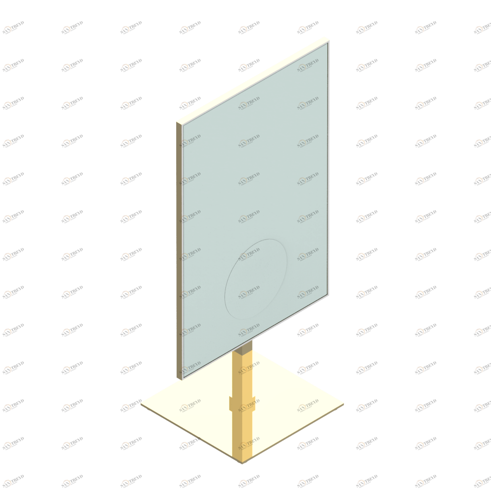 G00-666 Зеркало свободностоящее 200x300 мм суммарная высота 400 мм наклоняемое на 45° - 3х увеличение Thg-paris прочие артикулы THG Золото G00-666 CAT.F