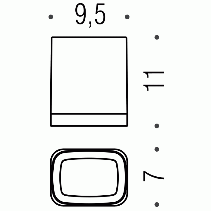 W4202 Стакан настенный COLOMBO TIME Colombo Design - Вид №1