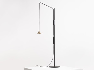 Латунь регулируемый светодиодный торшер