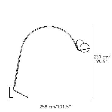 Светодиодный настенный светильник из дутого стекла и металла FontanaArte Alicanto ARCH-00043249 - Вид №4