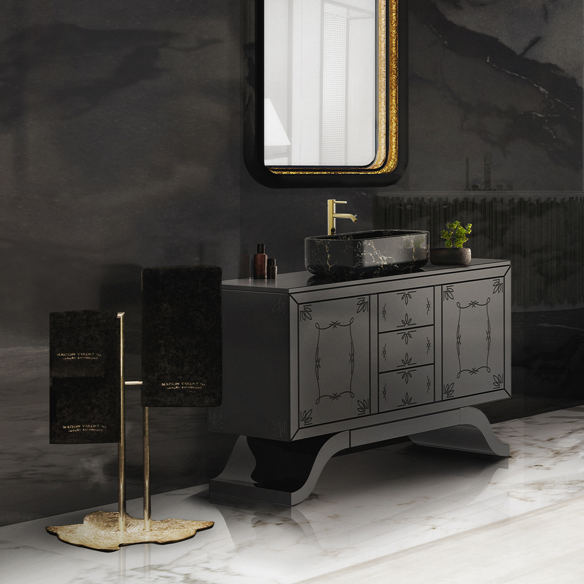 Ванные принадлежности Snow Hanna Surface Covethouse MAISON VALENTINA  - Вид №1
