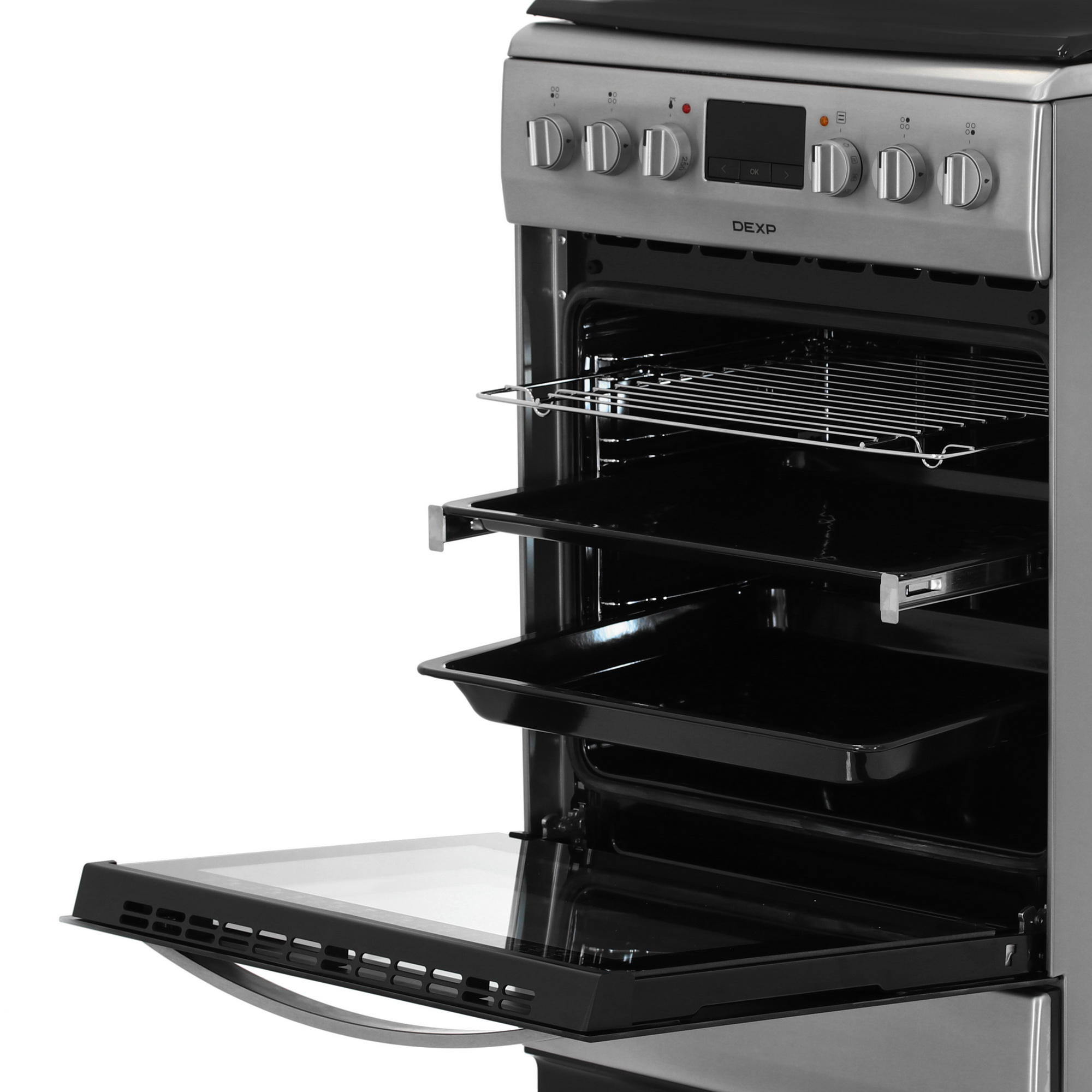 9098496 Комбинированная плита DEXP M35-1SLV серебристый STDN-0109681 - Вид №6