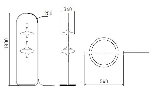 Латунь торшер Cider Edition Pyria ARCH-00001792 - Вид №1
