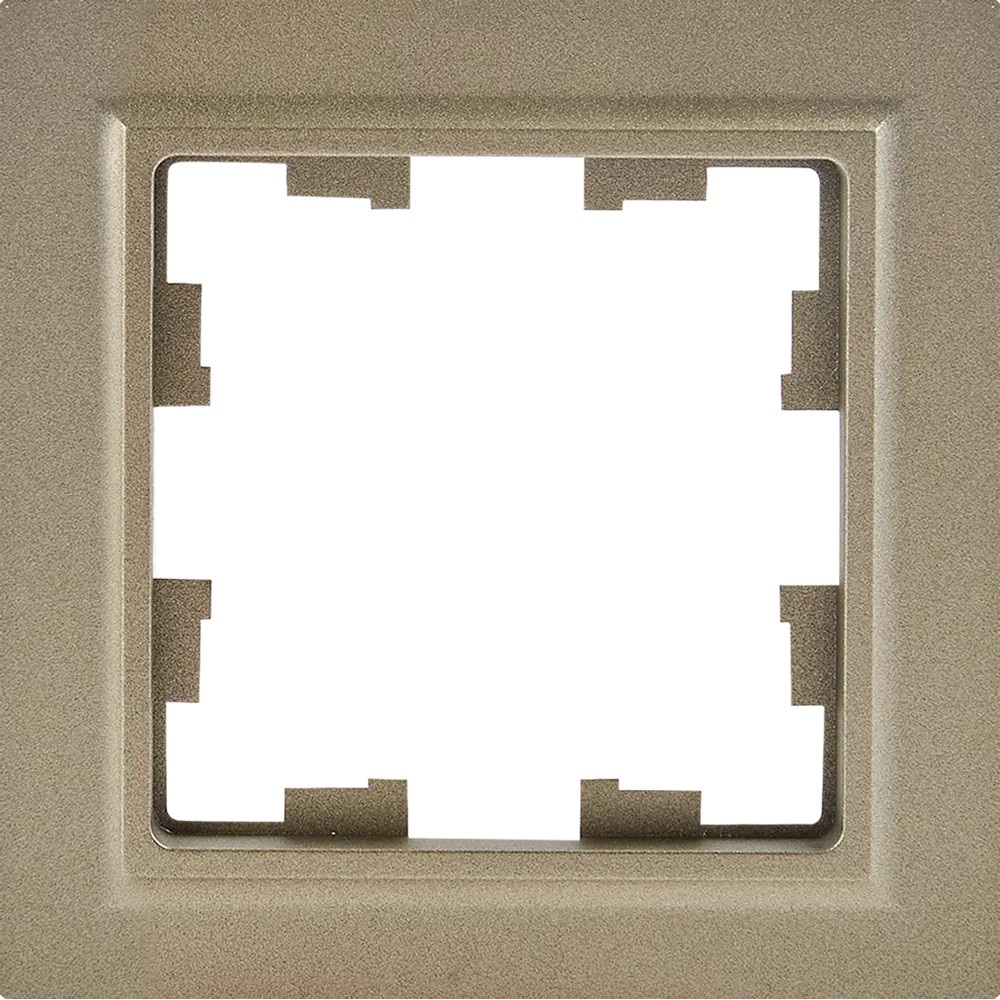 Рамка IEK Brite для розетки и выключателя в элегантном цвете шампань 87761363 STLM-1563446