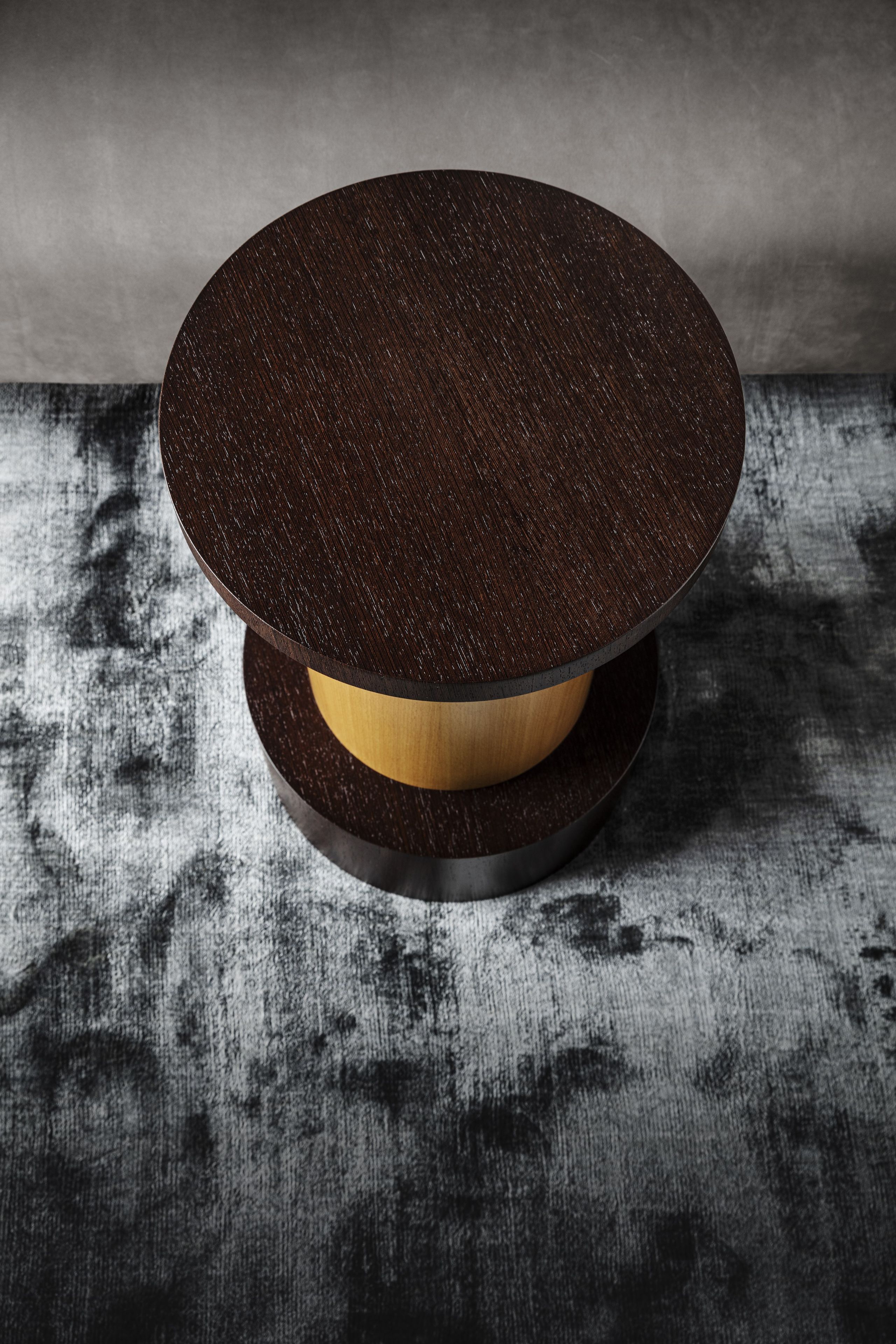 Круглый деревянный журнальный столик OAK Ettore Sottsass Limited Edition ARCH-00005875 - Вид №2