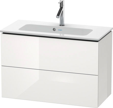 LC625701818 L-Cube Тумбочка подвесная компакт Белый матовый, декор Duravit - Вид №2