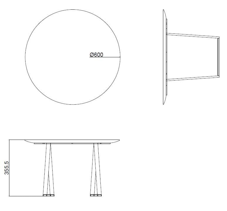 Круглый мраморный журнальный столик Salvatori Dritto ARCH-00100039 - Вид №4