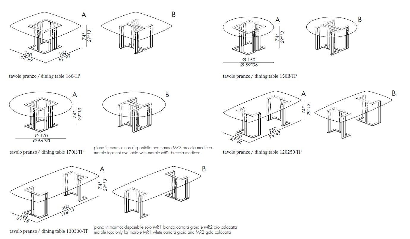Деревянный прямоугольный обеденный стол Meridiani CHARLIE ARCH-00103027 - Вид №2