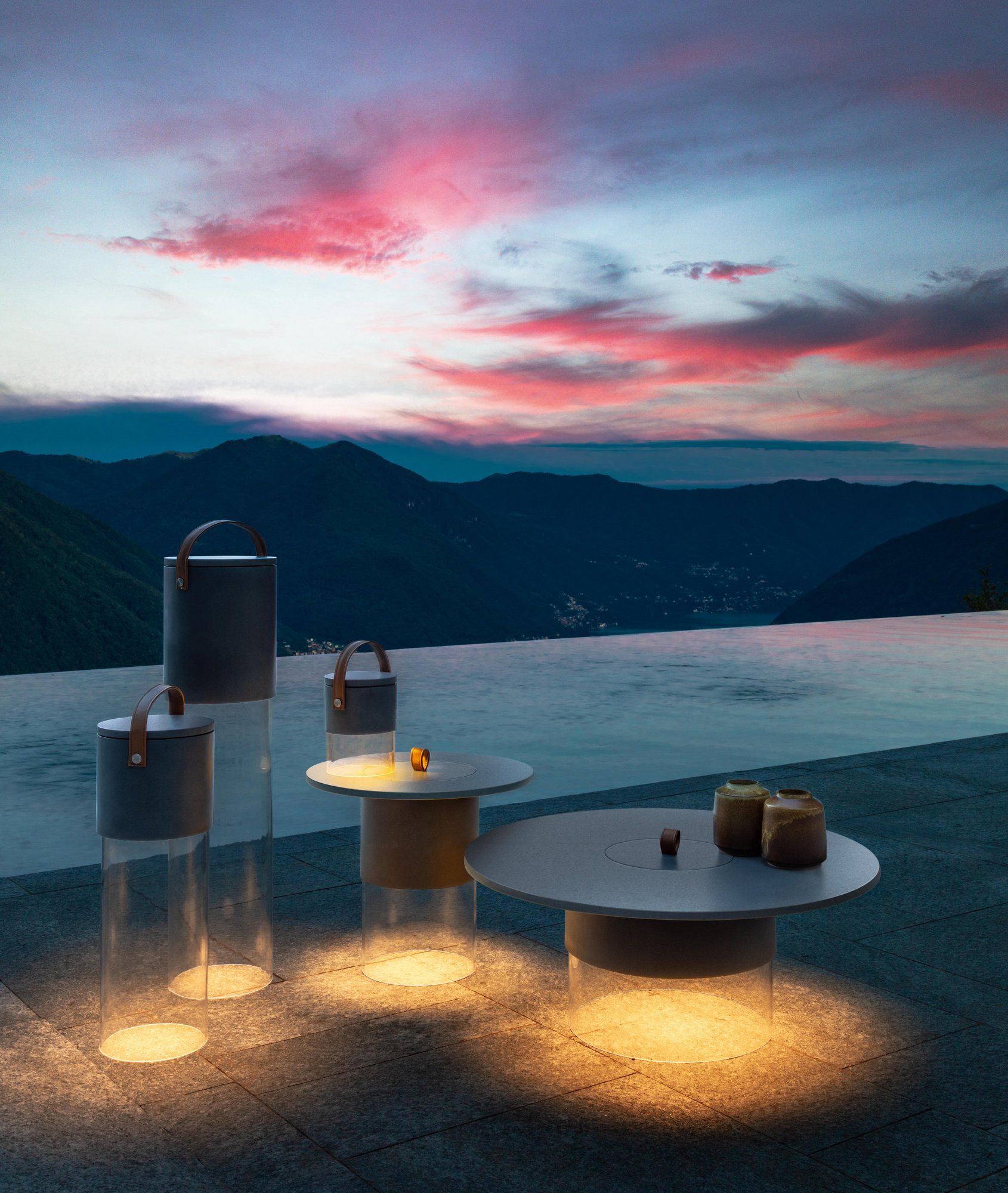 Напольная лампа из метакрилата и смолы Talenti Kukà ARCH-00074762 - Вид №2