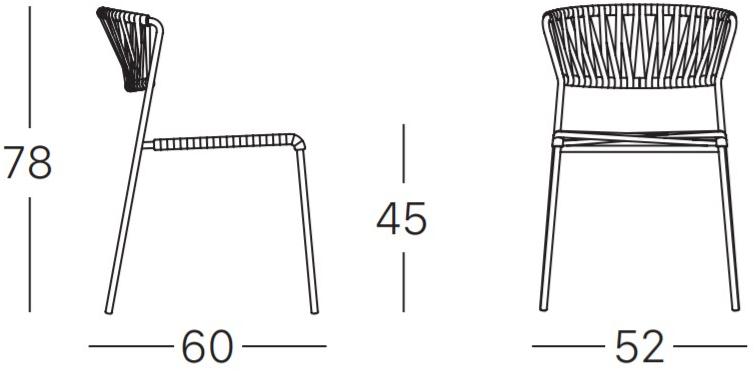 SCAB DESIGN Стул из стали и пвх Lisa sun-id-1491460 - Вид №15