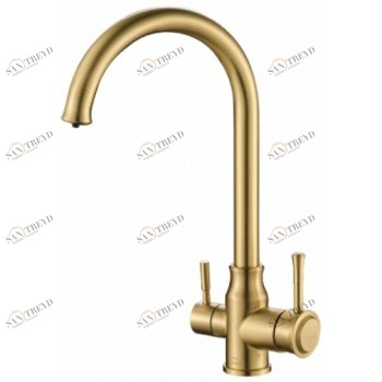 Steel Hammer SH 763 INOX BRONZE PVD Смеситель для кухни Zorg 400 x 272 