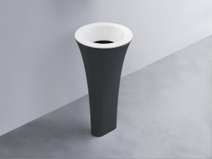 AMLA45-BL+AMPILT-LV+AMCOLT-BA Раковина Amedeo Tondo отдельностоящая cielo Enjoy + Amedeo