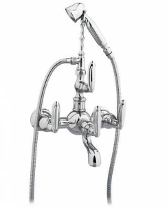 Bronces Mestre Смеситель для ванны настенный с ручным душем на 2 отверстия Retro 035016.k00.50