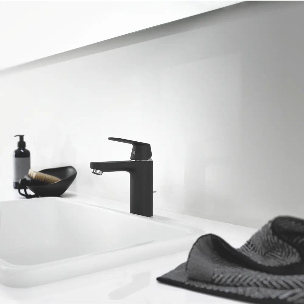 Смеситель для раковины Grohe Eurosmart Cosmo M однорычажный цвет чёрный 82199447 STLM-2000585 Eurosmart Cosmopolitan - Вид №7