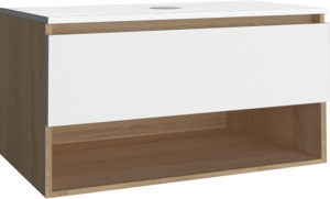 Тумба подвесная Infinity 80-10 дуб SANITA LUXE