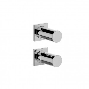 G781B+M585A  Встраиваемый смеситель для душаручки переключатель на 2 потока с поворотной кнопкой впуски 1/2'' Звукоизолированные Fantini Rubinetti MILANO