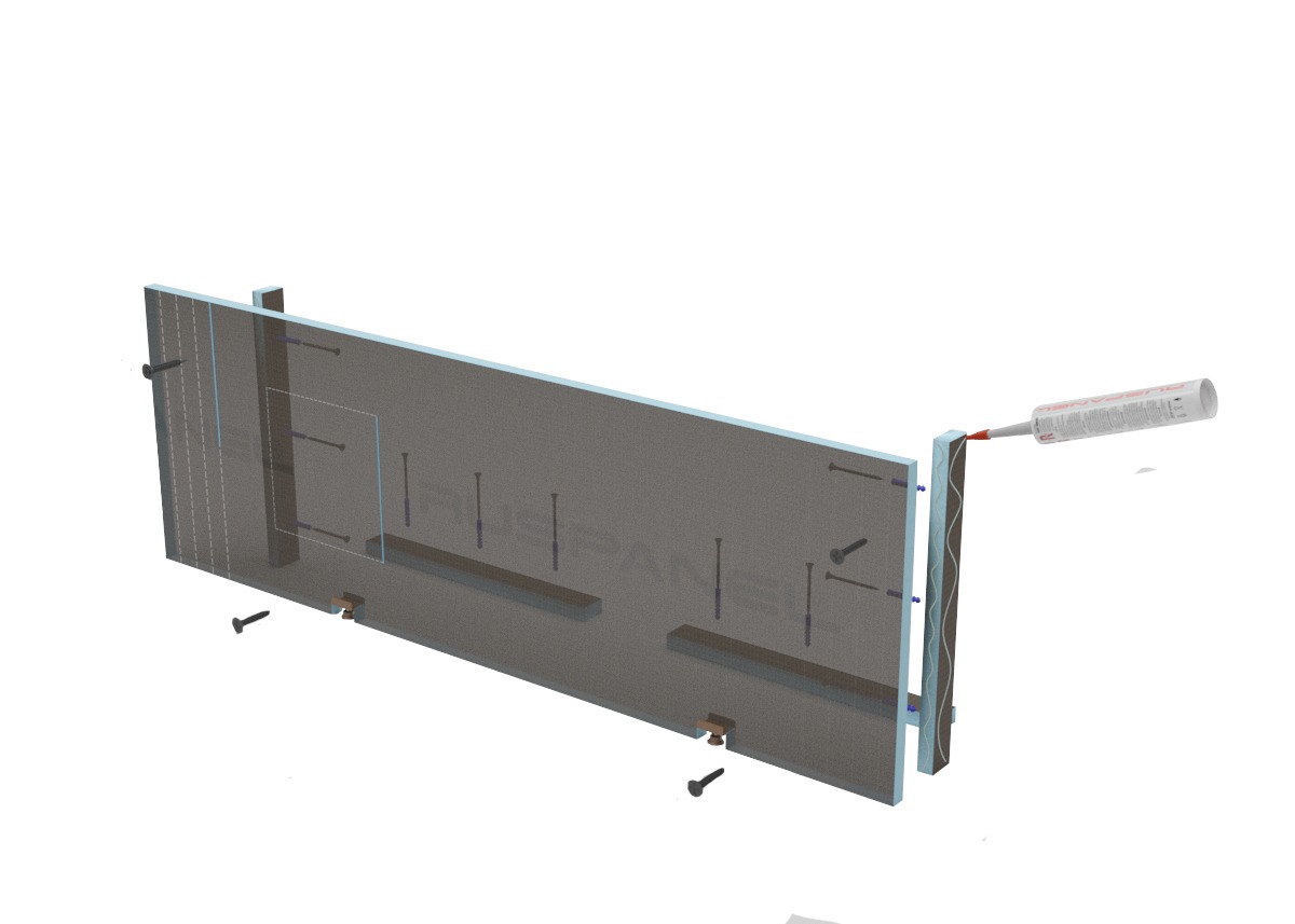 RPG15BASC30 Экран для ванны из RPG Панели под облицовку 1800x600x30 RPG PANEL RPG Каркас