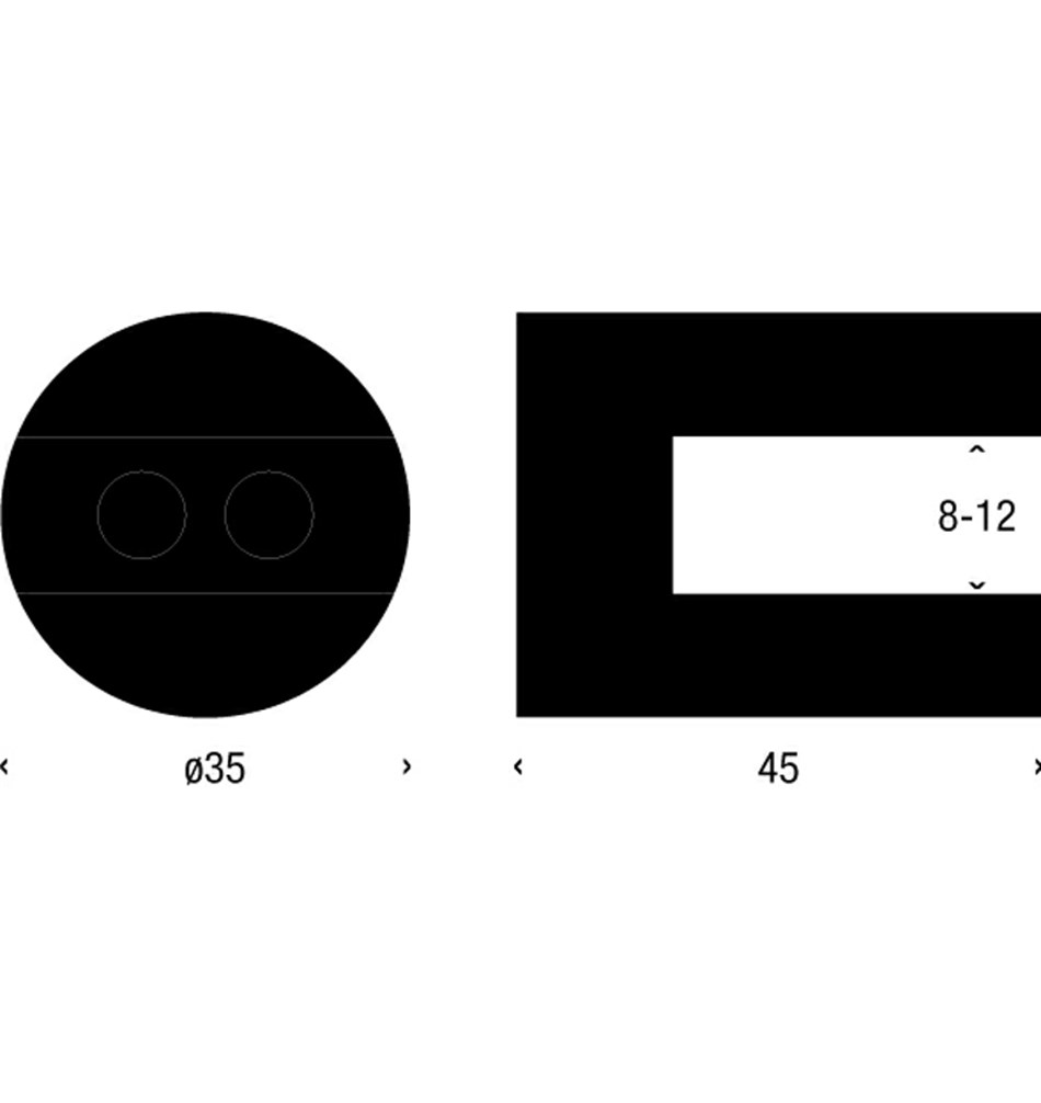 FROST Полкодержатель 2 » 2 шт. почищенный Нержавеющая сталь Матовый N1139  - Вид №1