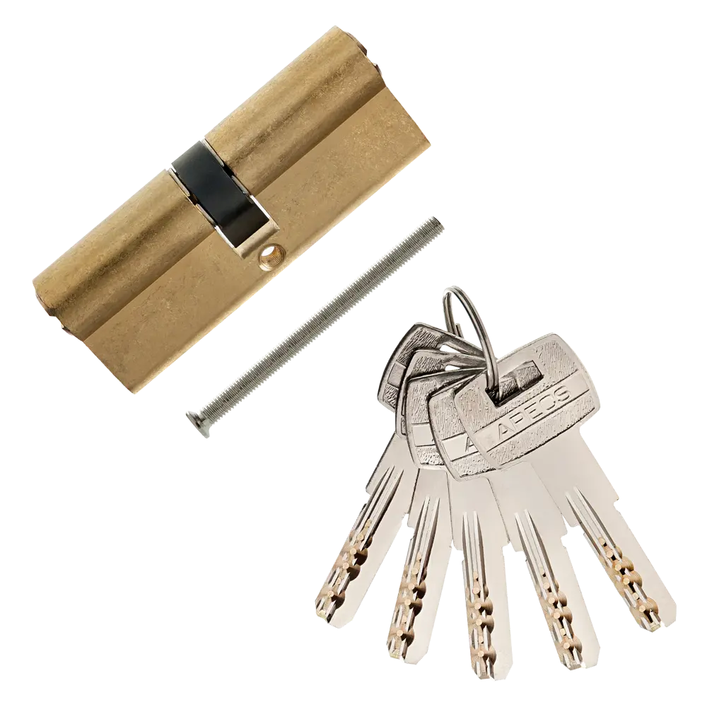 Цилиндр Apecs SM-80, 40х40 мм, ключ/ключ, цвет золотой STLM-2111835 - Вид №1