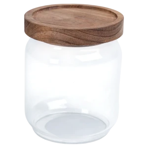 Стеклянная банка Vidage для сыпучих продуктов 0.48 л с бамбуковой крышкой 89422095