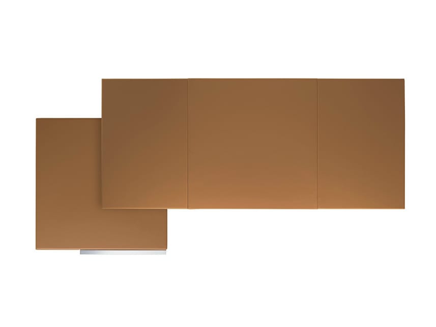 Кожаный прямоугольный исполнительный стол со встроенной полкой Poltrona Frau офис-системы управления ARCH-00021979 - Вид №1