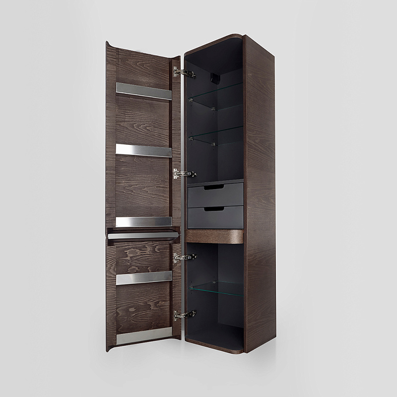 M30CHL0406TF Шкаф-колонна подвесной левый 40 см двери табачный дуб текстурированная AM.PM Sensation - Вид №2