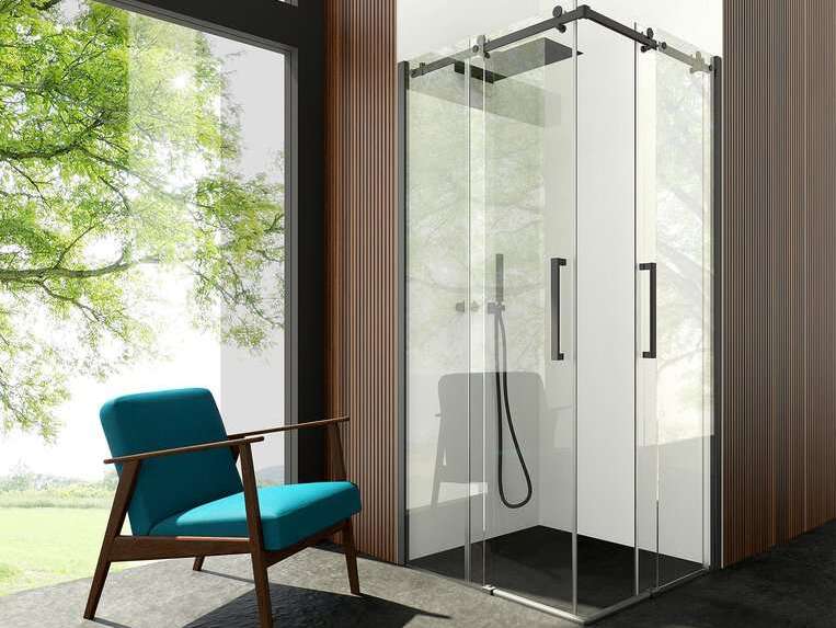 Алюминиевая и стеклянная угловая душевая кабина CSA Box Doccia Minerva ARCH-00083734