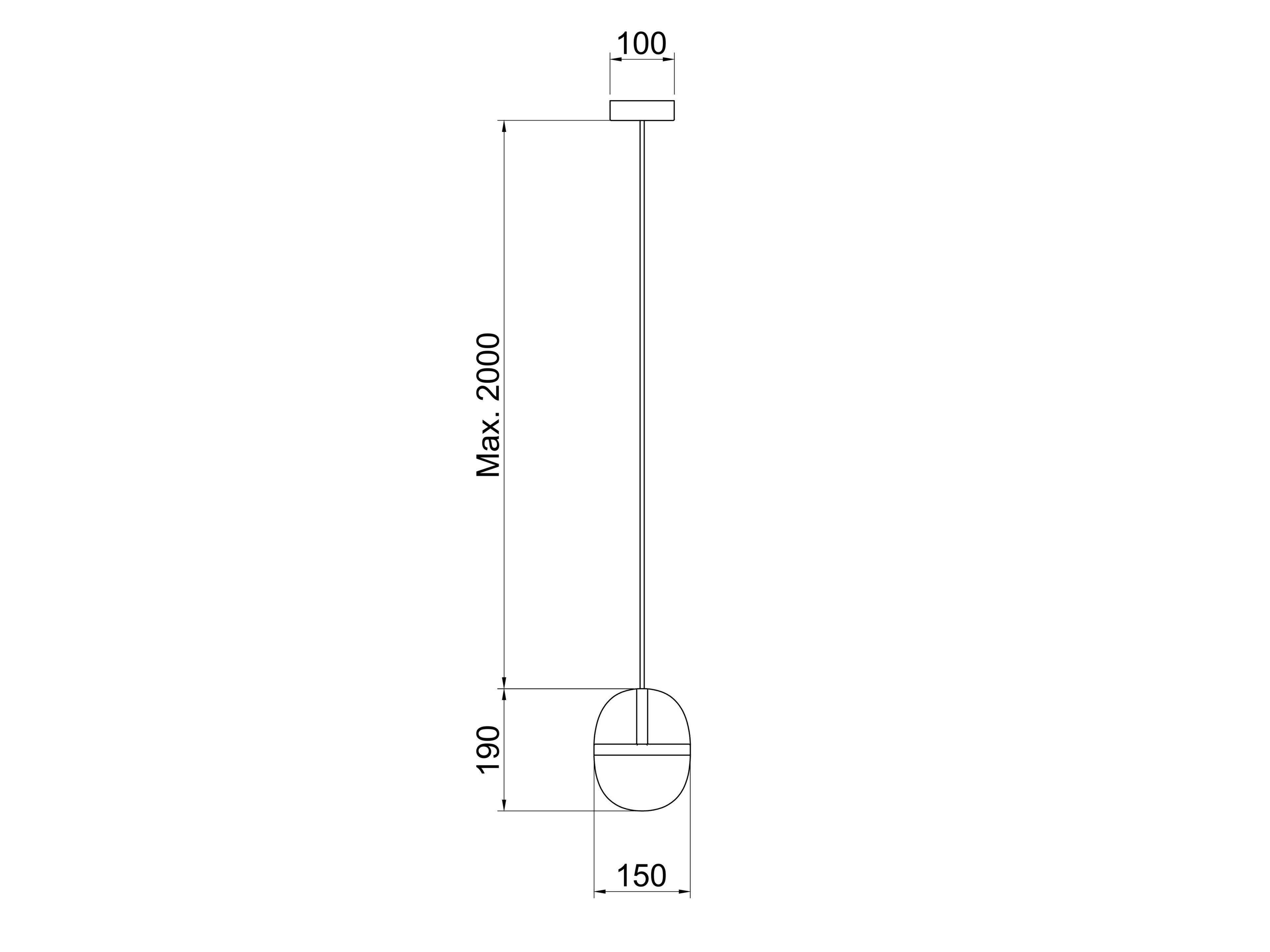 Керамический и стеклянный светодиодный подвесной светильник Hind Rabii Half &amp ARCH-00104703 - Вид №9