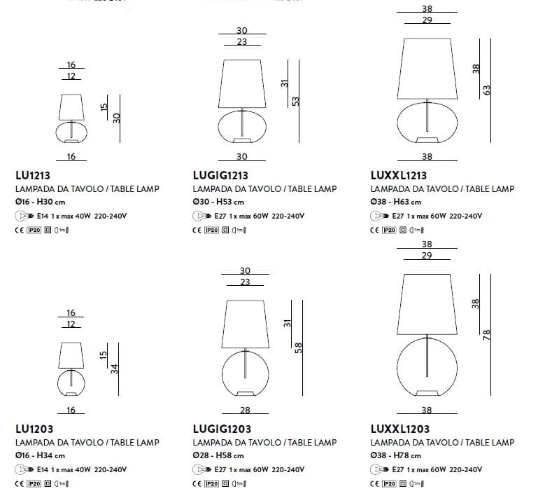Стеклянная настольная лампа Cangini & Tucci Париж ARCH-00009087